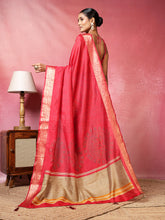 Bandhani Printed Art-Tusser Saree
